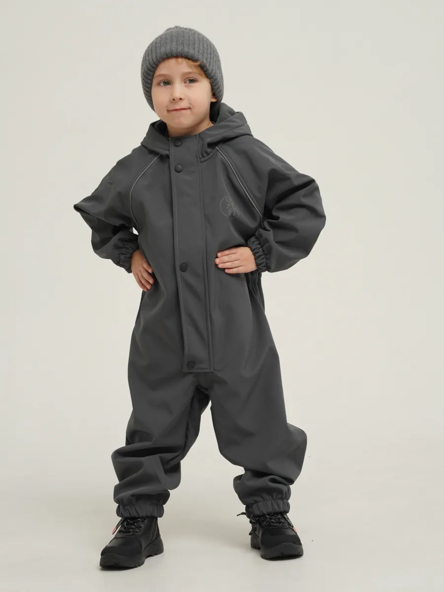 Комбинезон Супер Пупс Комб/сф/пл/темно-серый - фото 15