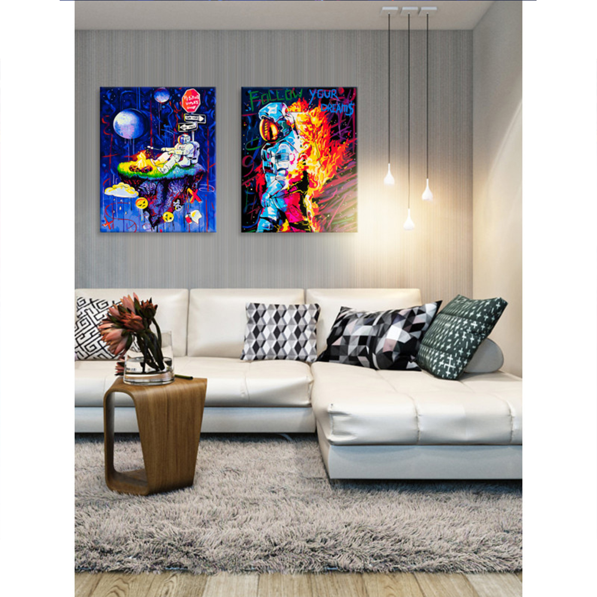 Картина по номерам Белоснежка Астронавт в пламени - фото 6