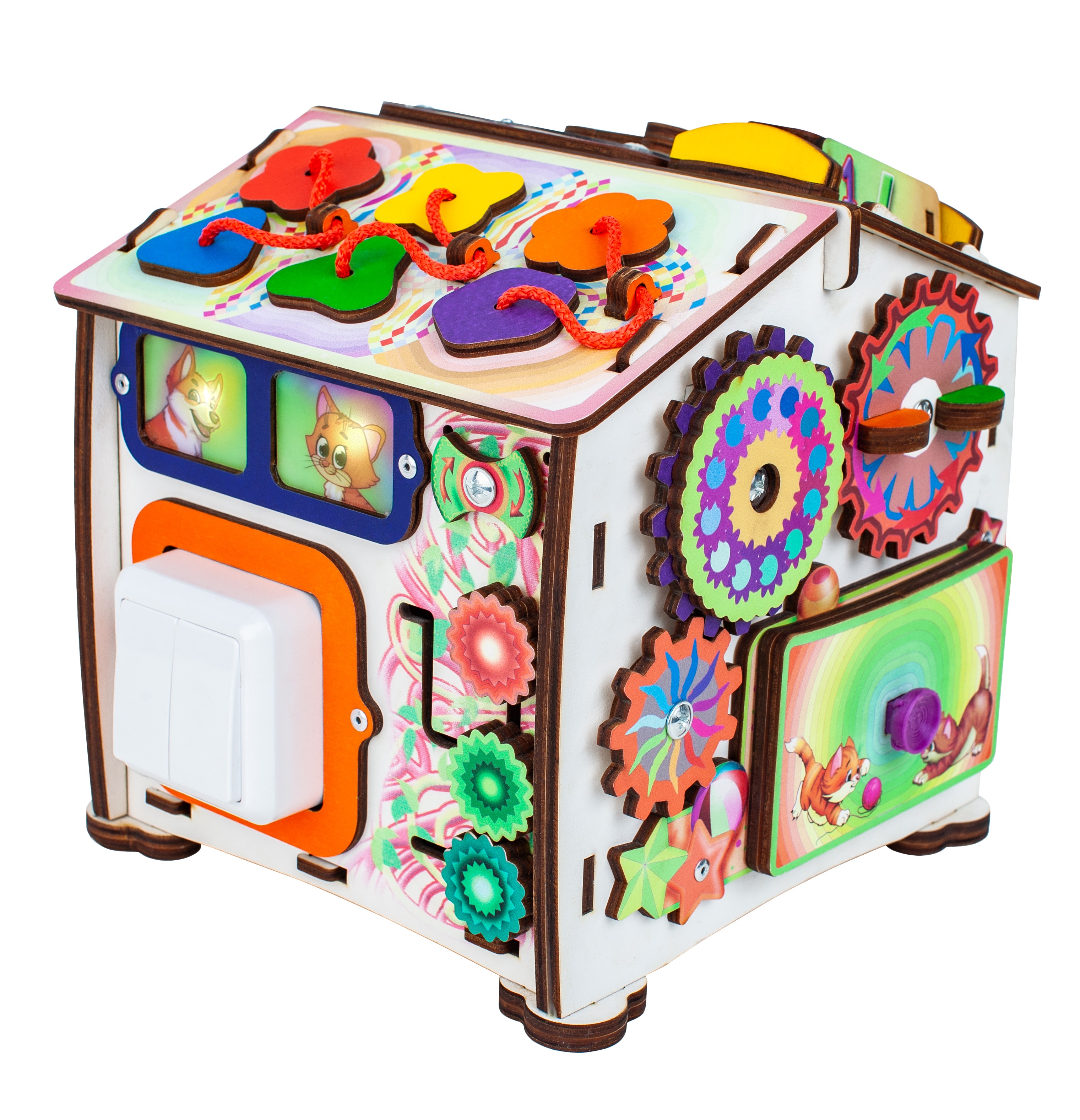 Игрушка Jolly Kids бизиборд Домик - фото 1