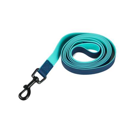 Поводок для собакaks Barbaks двухцветный голубо-синий водостойкий ПВХ 2.0*120см