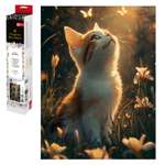 Алмазная мозаика Феникс + Кот