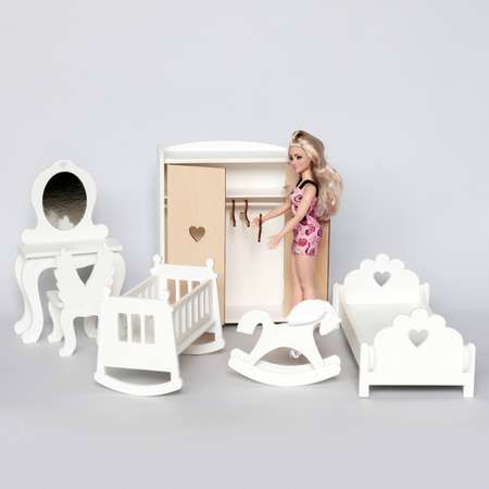 Домик для кукол LittleWoodHome 30 см с мебелью