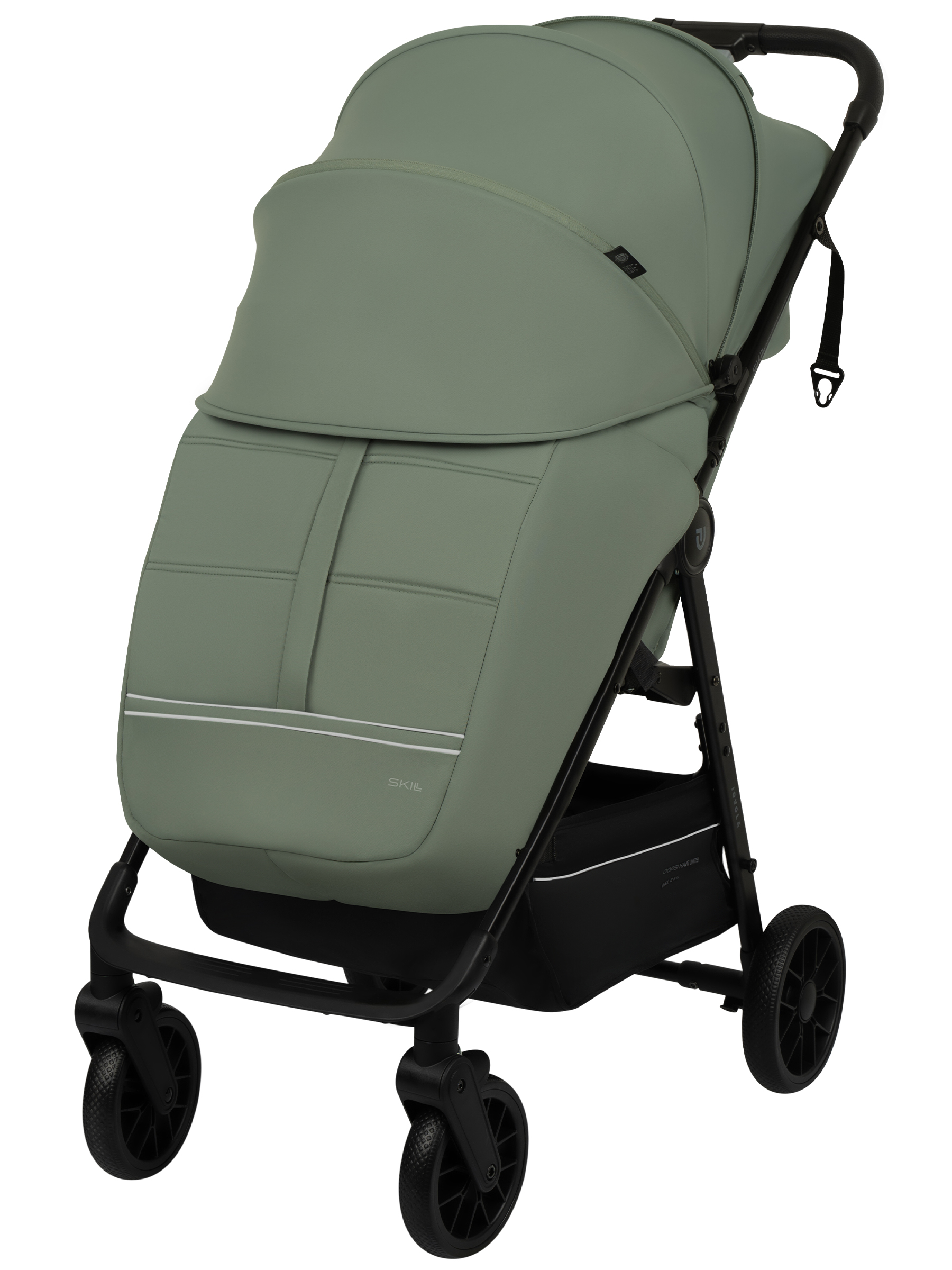 Коляска прогулочная JOVOLA Skill зеленый - фото 13