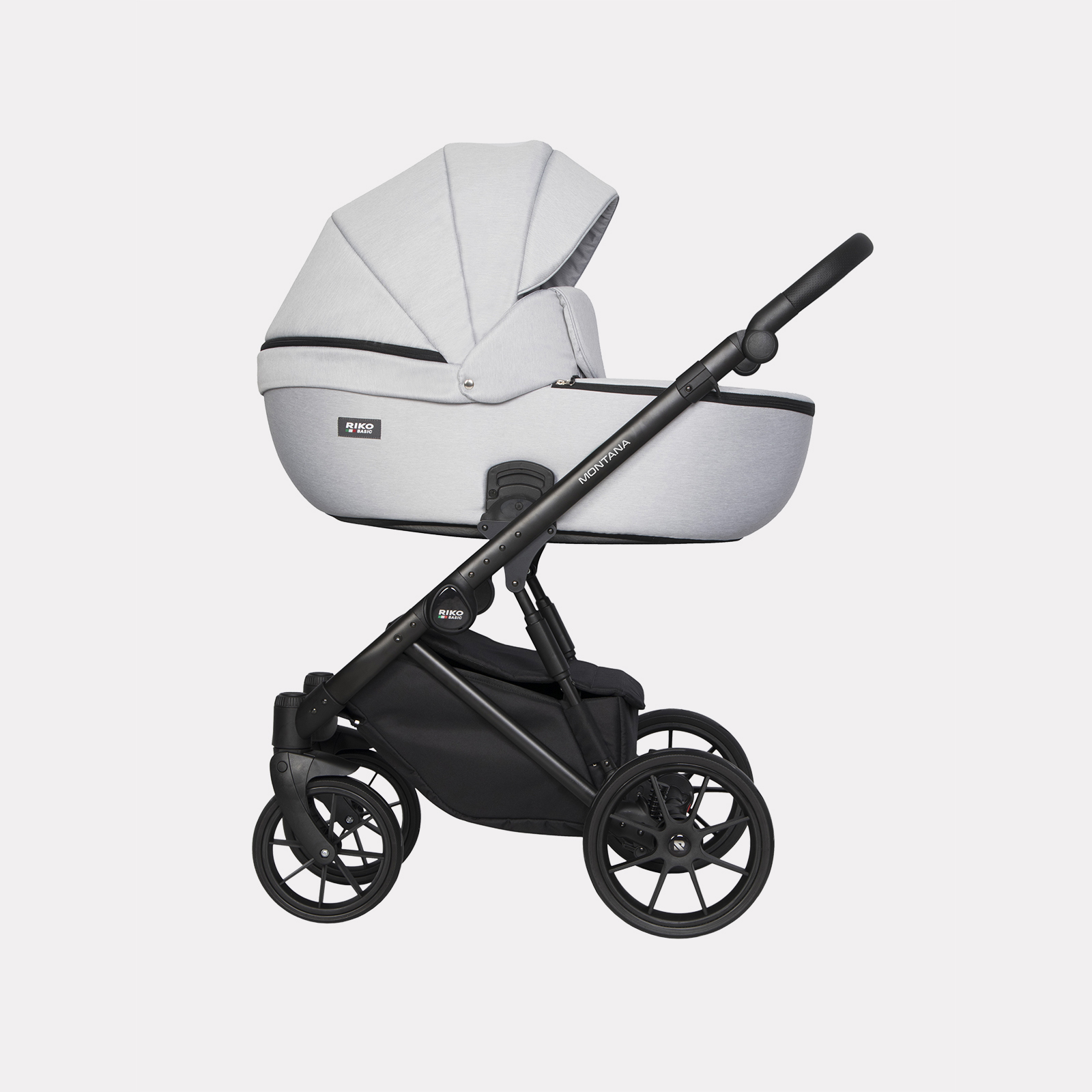 Коляска 3в1 Riko Basic Montana серый - фото 2