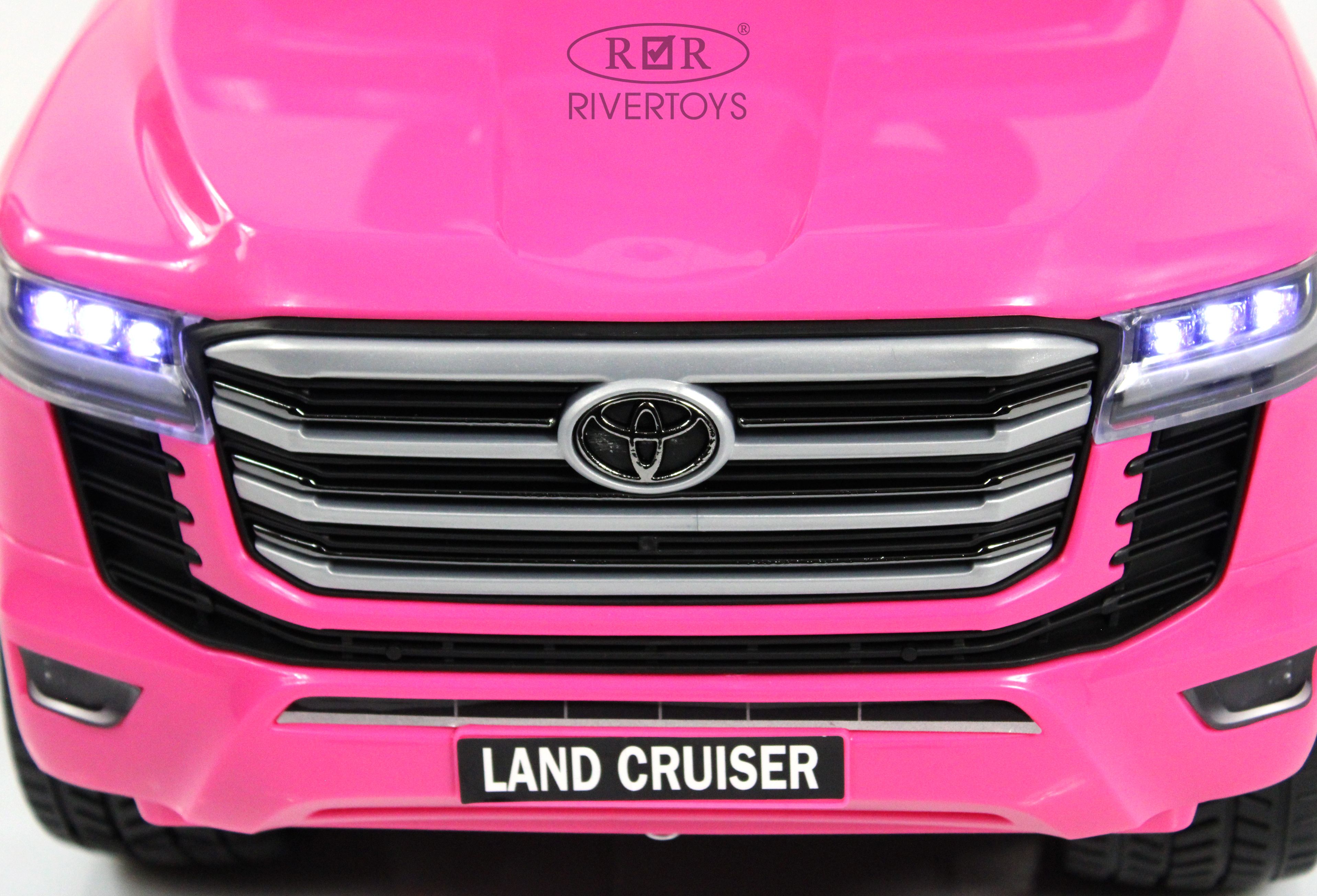 Электромобиль RIVERTOYS Toyota Z002ZZ-A-PINK С пультом ДУ - фото 5