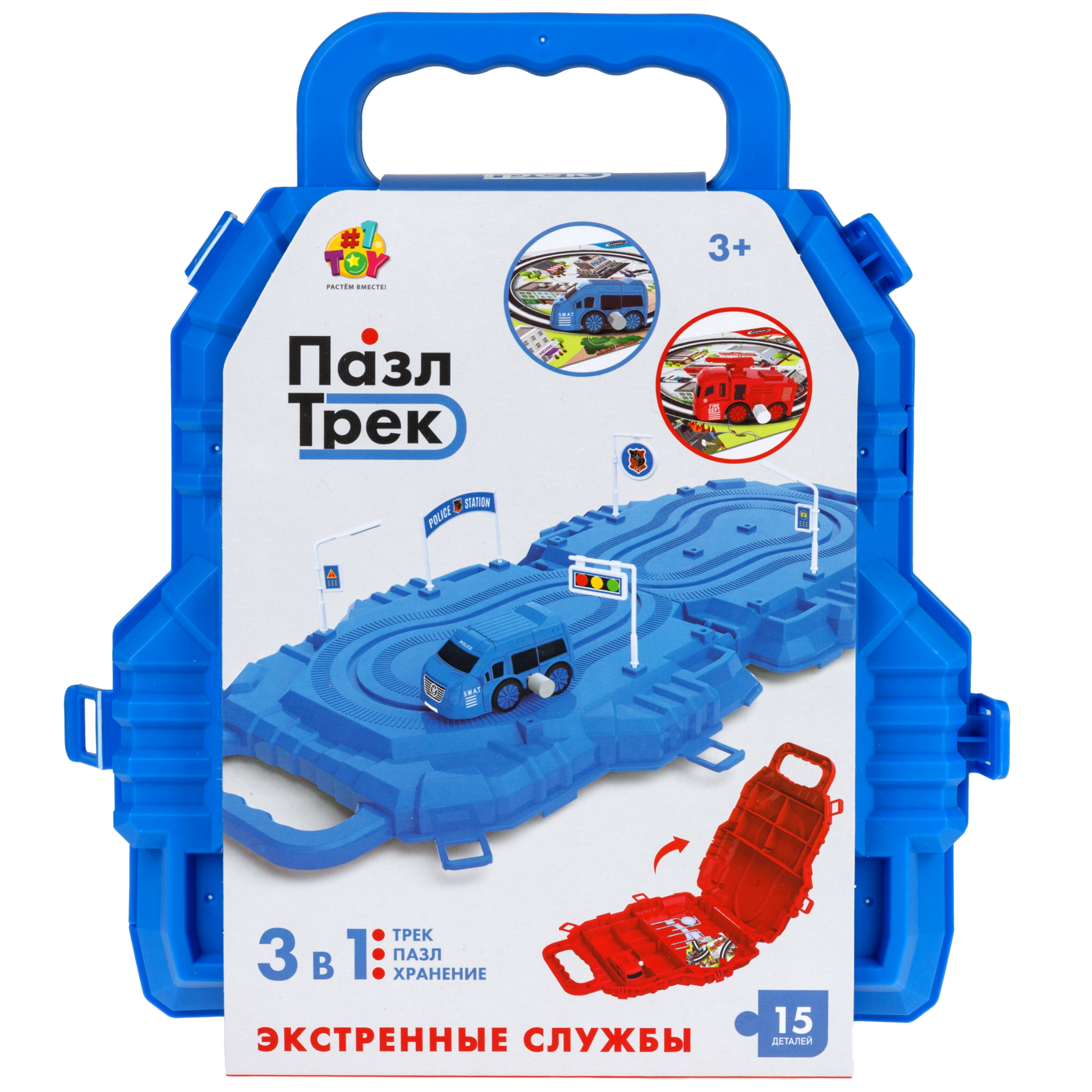 Трек 1TOY Полицейская машина Т26768-1 - фото 8