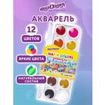 Краски акварель Юнландия 12 цв.