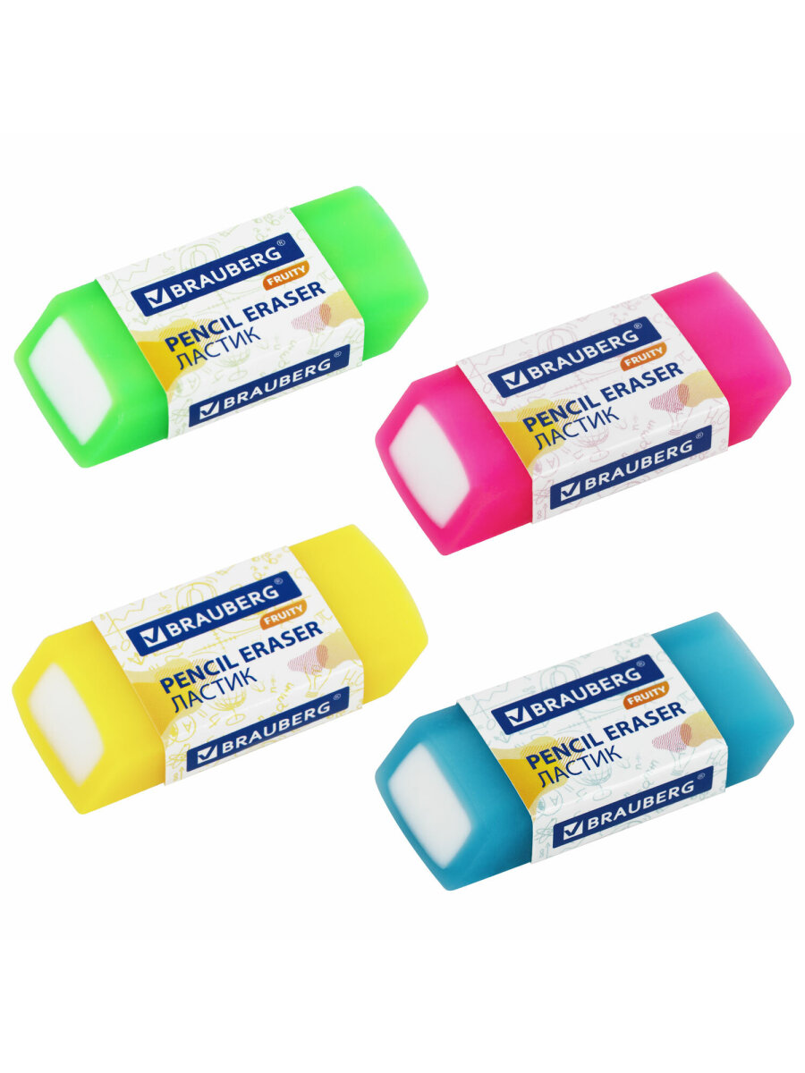 Ластик Brauberg 4 шт. - фото 7