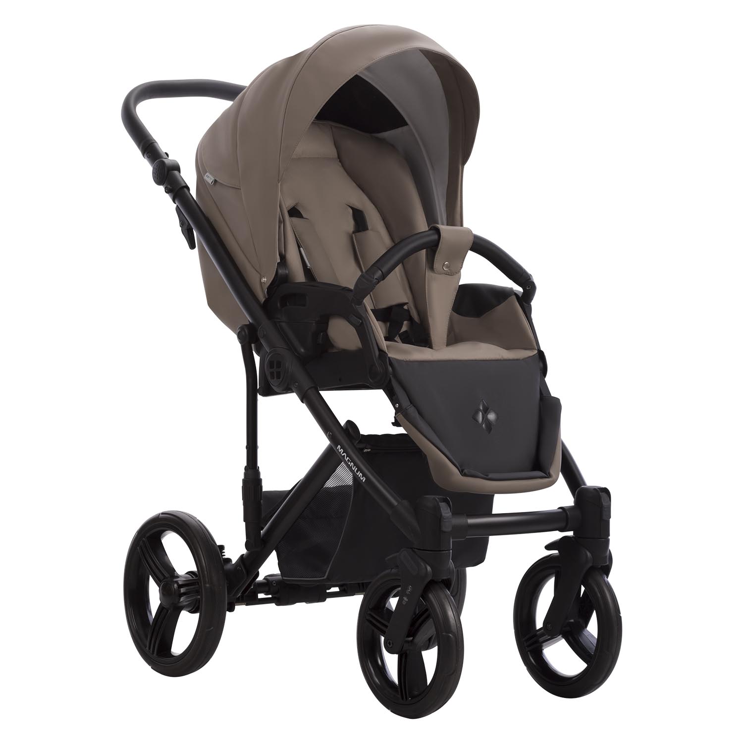 Коляска 2в1 Bebetto Magnum Light Pro коричневый - фото 5