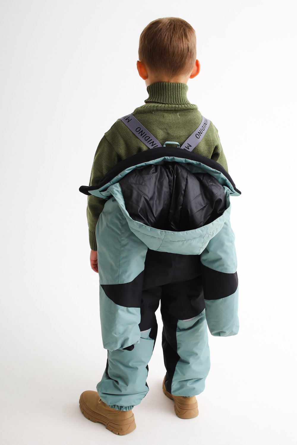 Комбинезон MINIDINO MDW1-OW006/0Комбинезон зимний Super пыльный малахит - фото 9