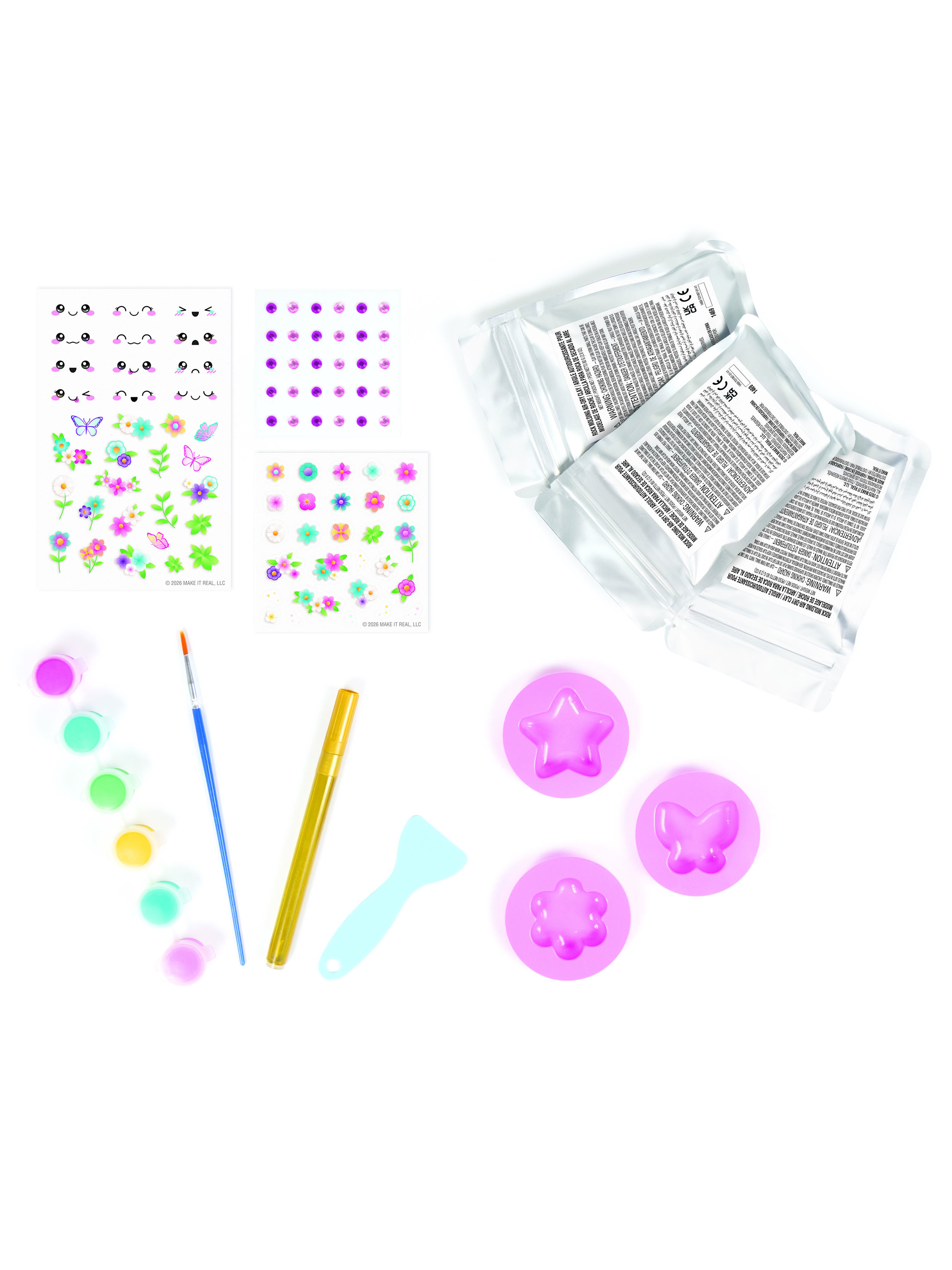 Набор для творчества Make it Real полимерная глина Светящийся сад - фото 4