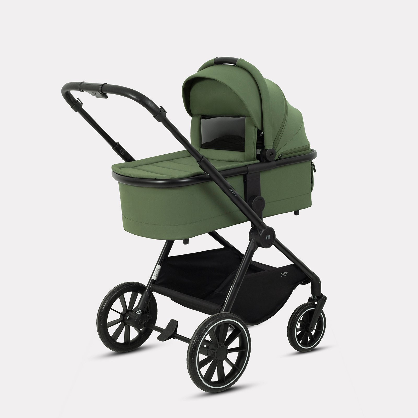 Коляска 3в1 MOWbaby AMBER зеленый - фото 1