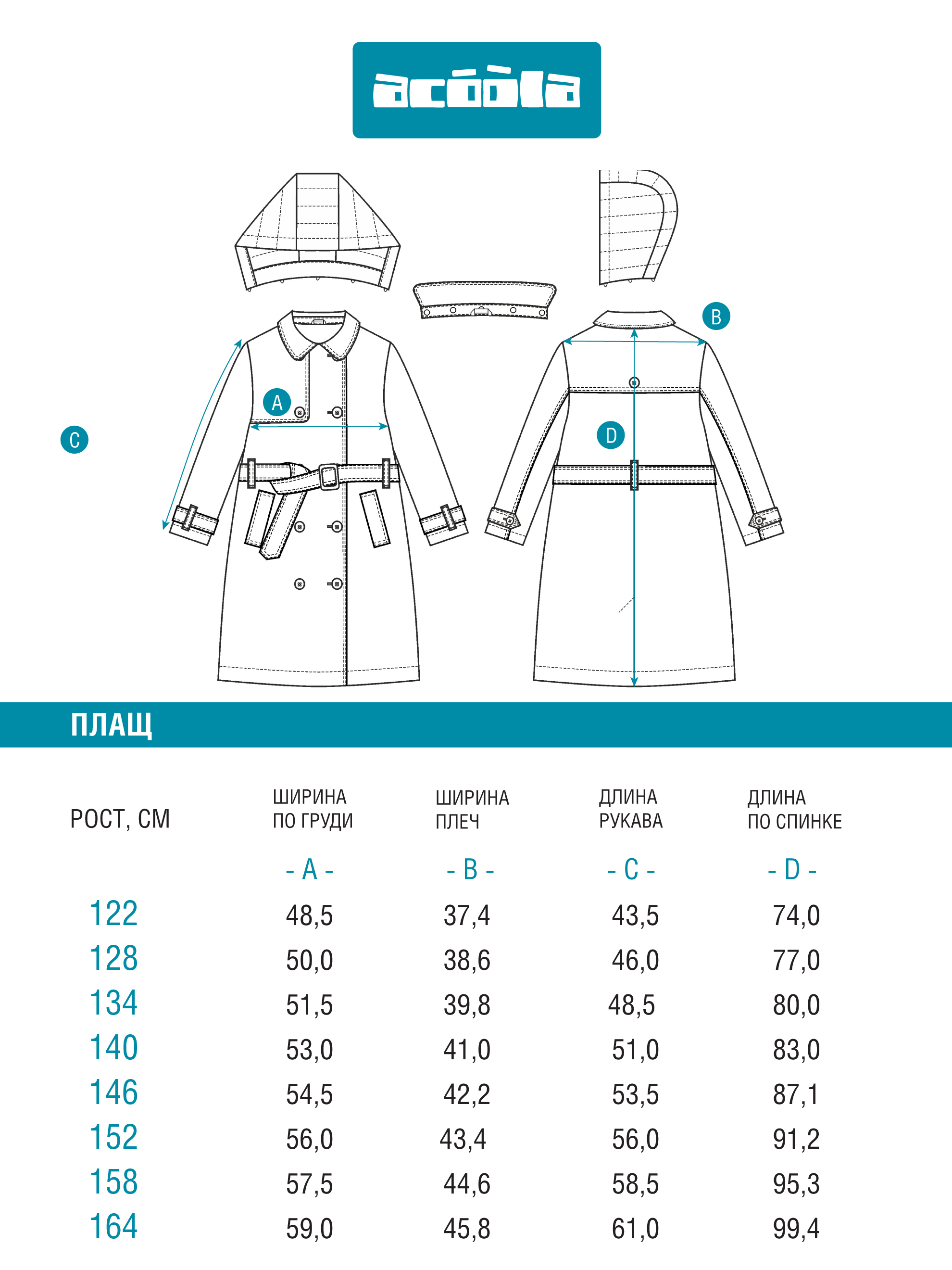 Плащ Acoola 20240800008_0084413 - фото 11