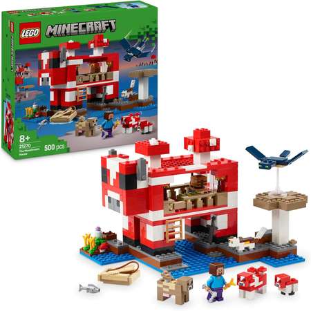 Конструктор LEGO Minecraft Грибной дом блочный