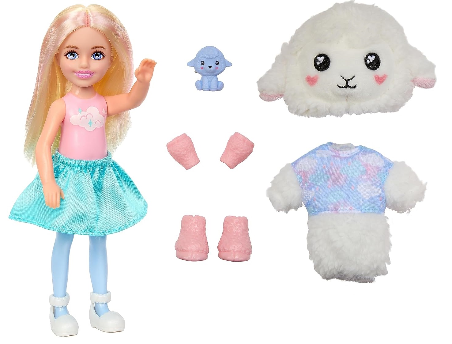 Кукла мини Barbie Cutie Reveal Челси Ягнёнок HKR18 - фото 1