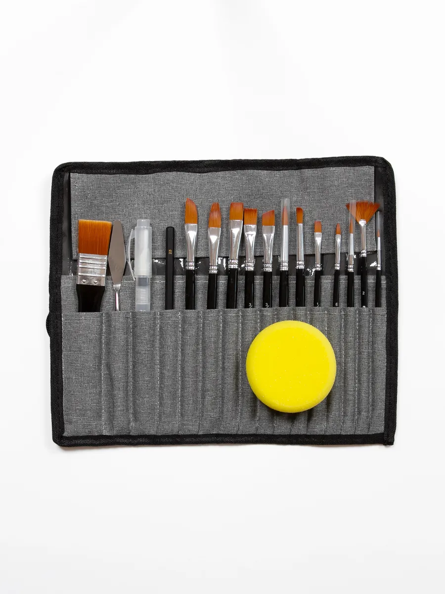 Кисть AXLER 18 шт. (синтетика) - фото 13