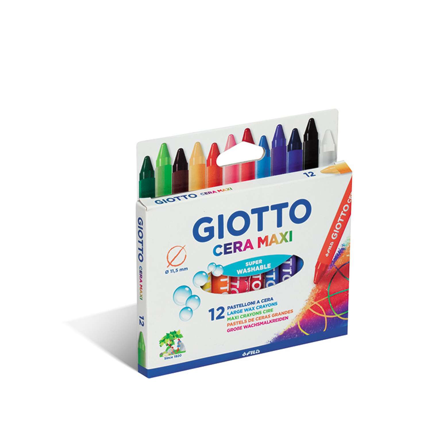 Карандаши цветные GIOTTO 12 шт. - фото 1