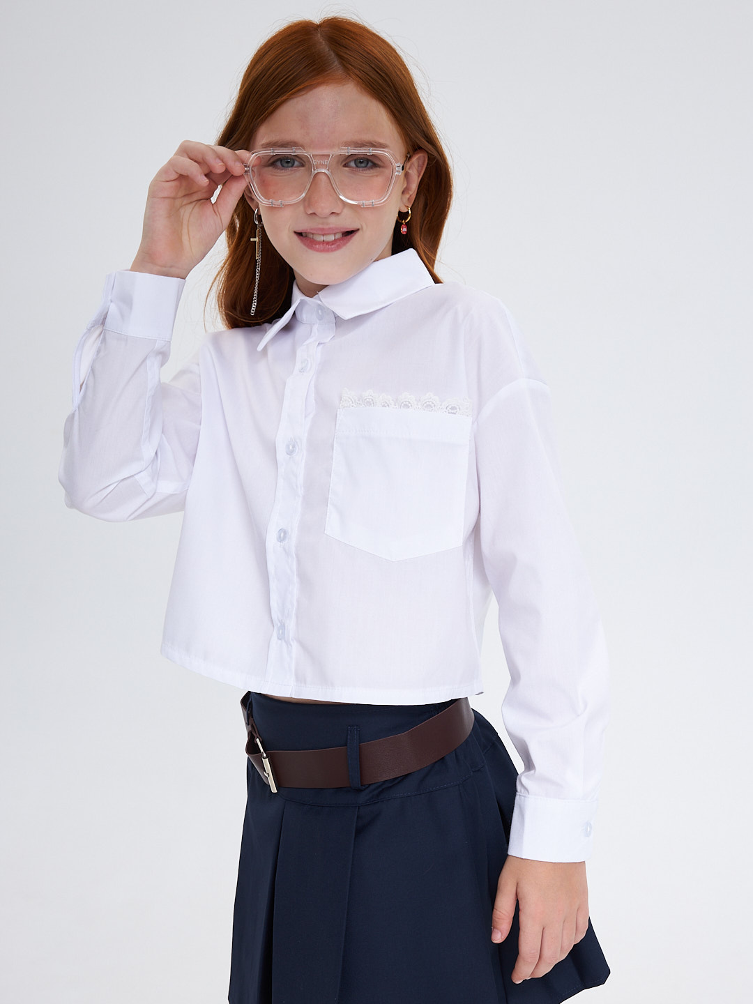 Рубашка Crimea Baby Сropp_shirt\white - фото 5