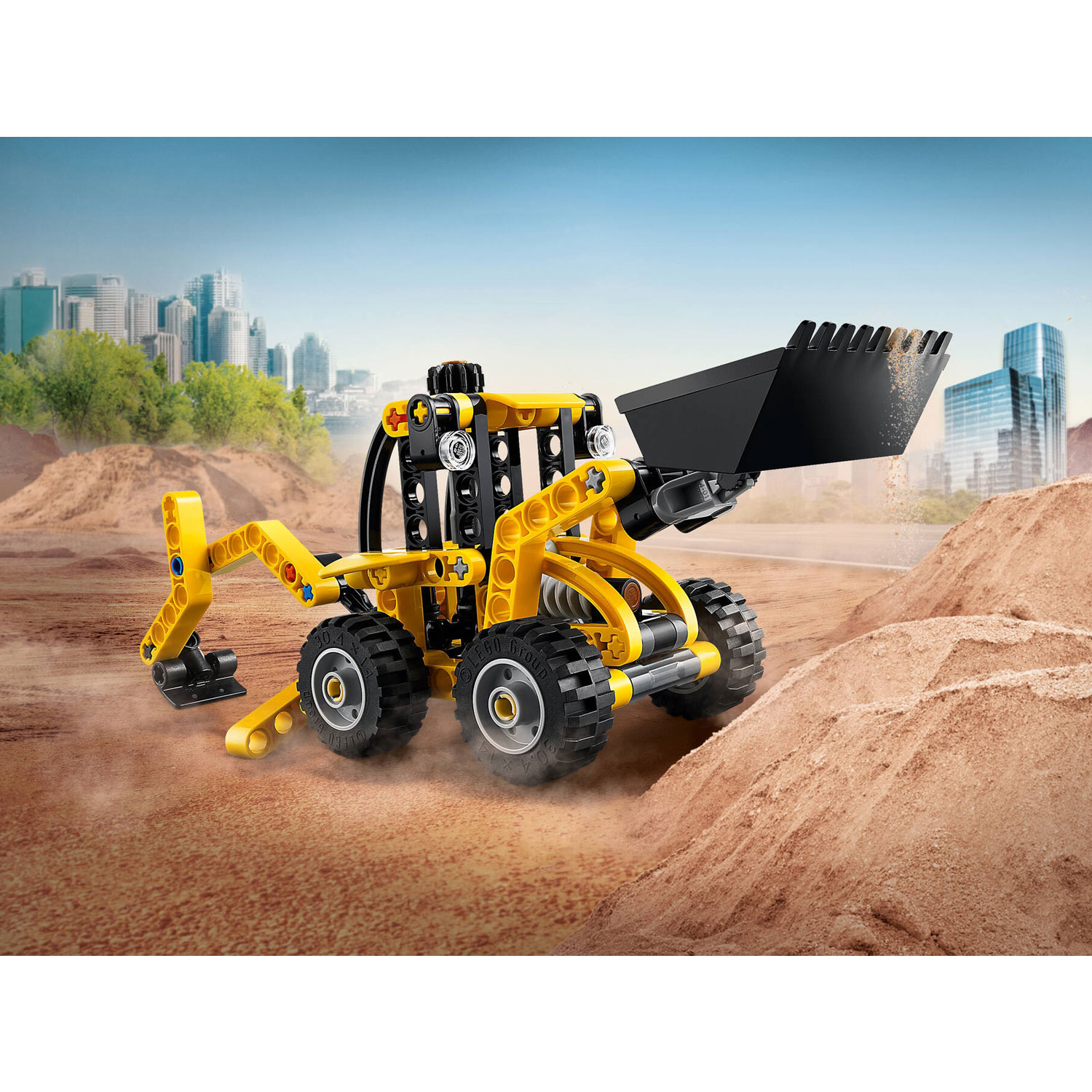 Конструктор LEGO Technic Backhoe Loader блочный - фото 9