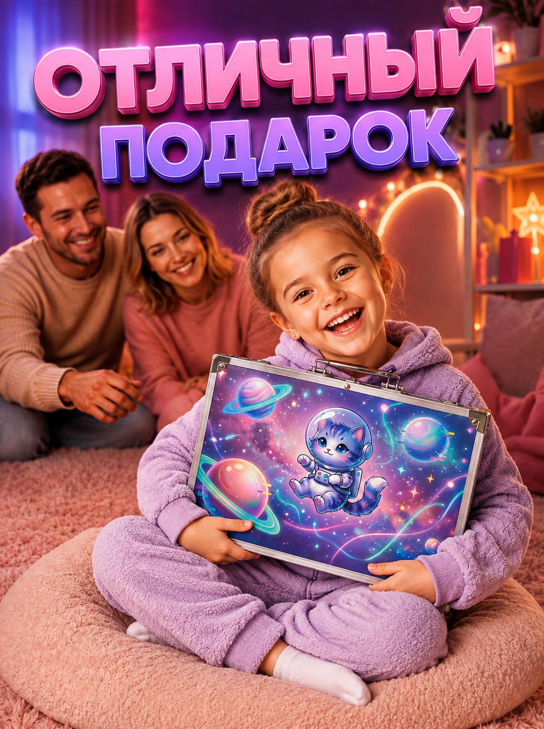 Набор для рисования LABI Космо кот 147 шт. - фото 10