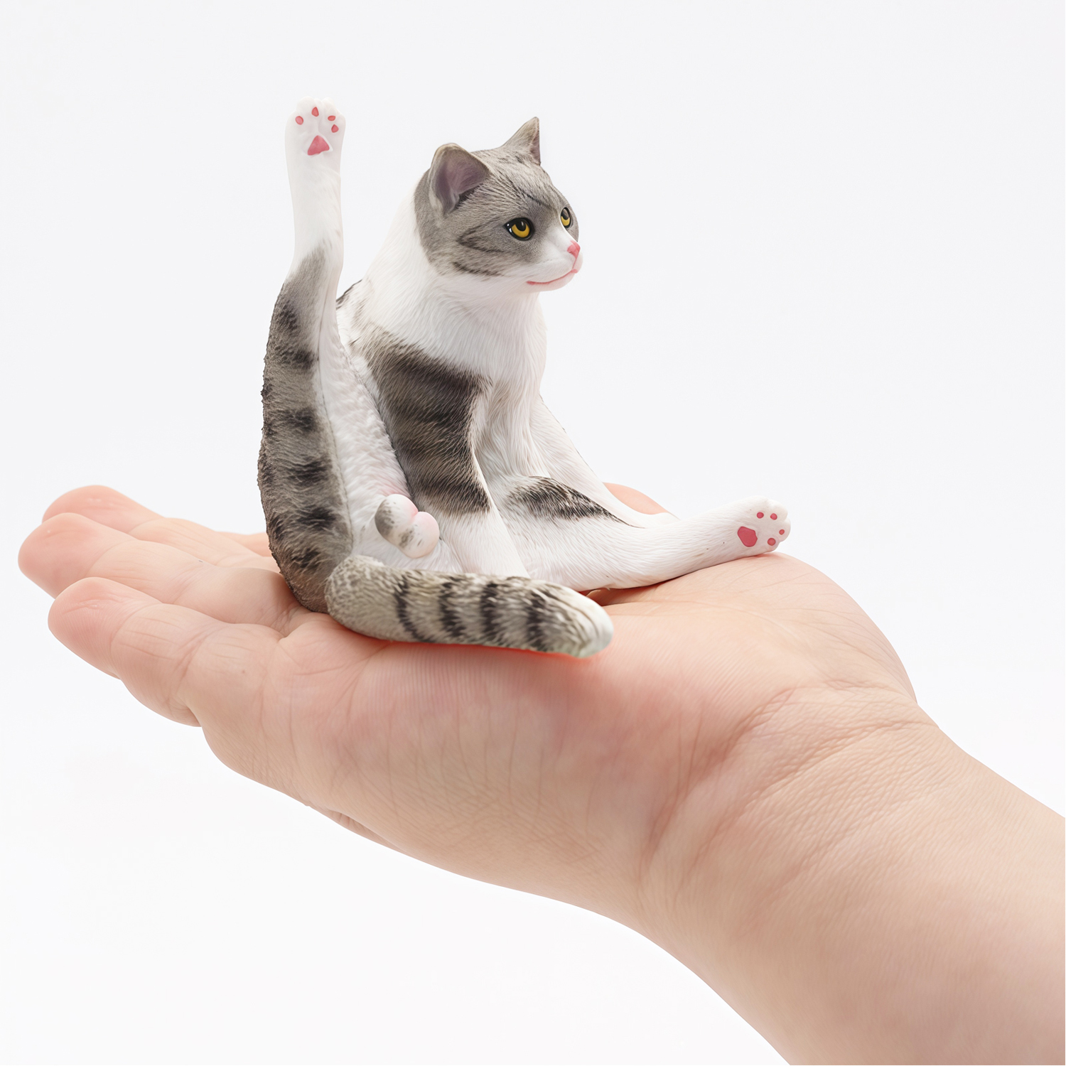 Фигурка Детское Время Кот (сидит с лапой вверх) - фото 3