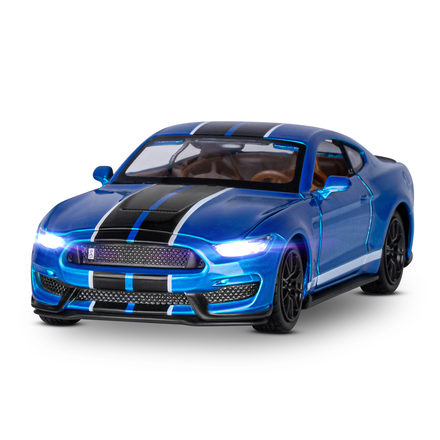 Автомобиль АВТОпанорама Ford Shelby GT350 1:32 JB1251320 - фото 8