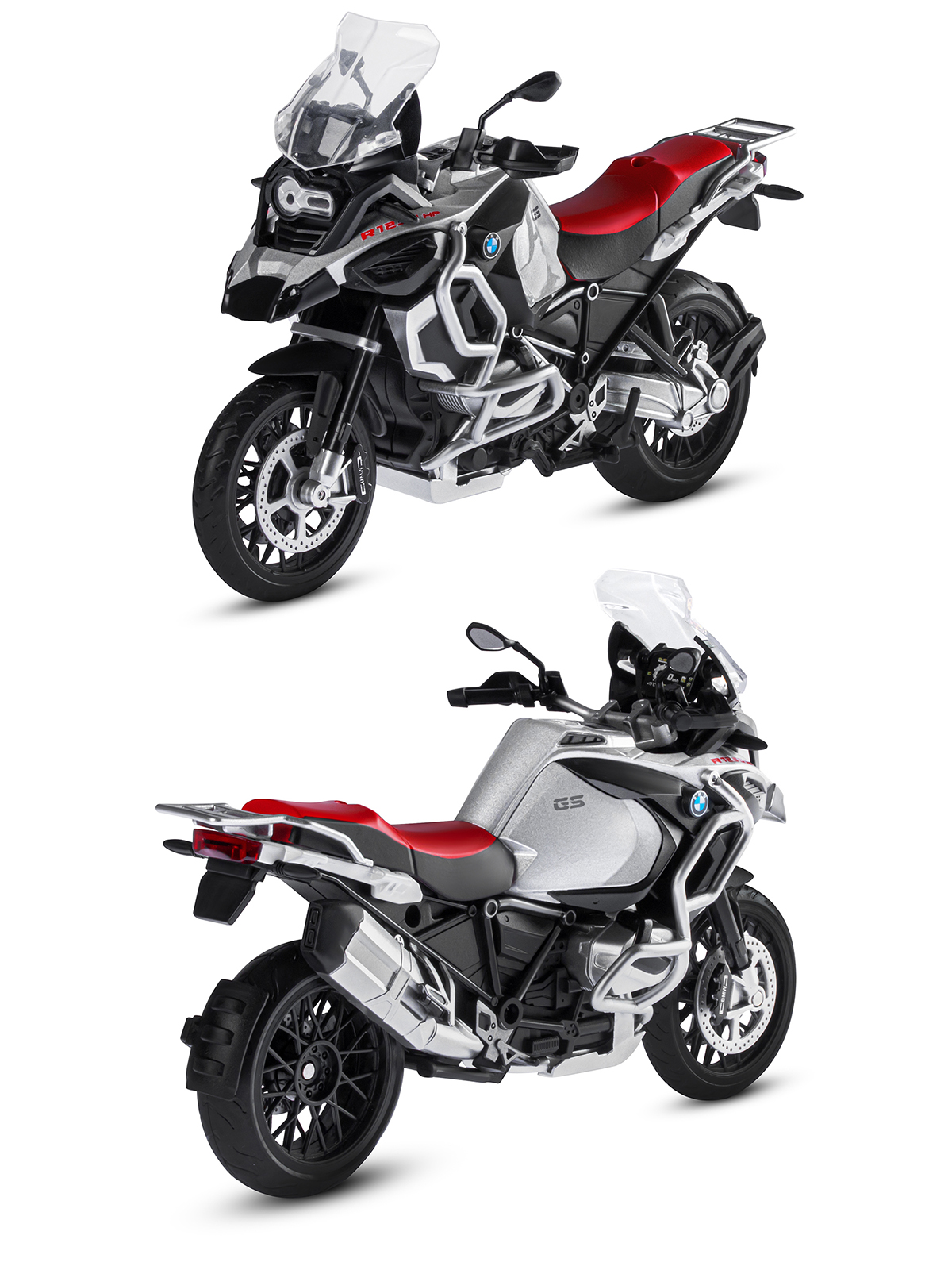 Мотоцикл АВТОпанорама BMW R1250 GS Adventure 1:12 JB1251615 - фото 5