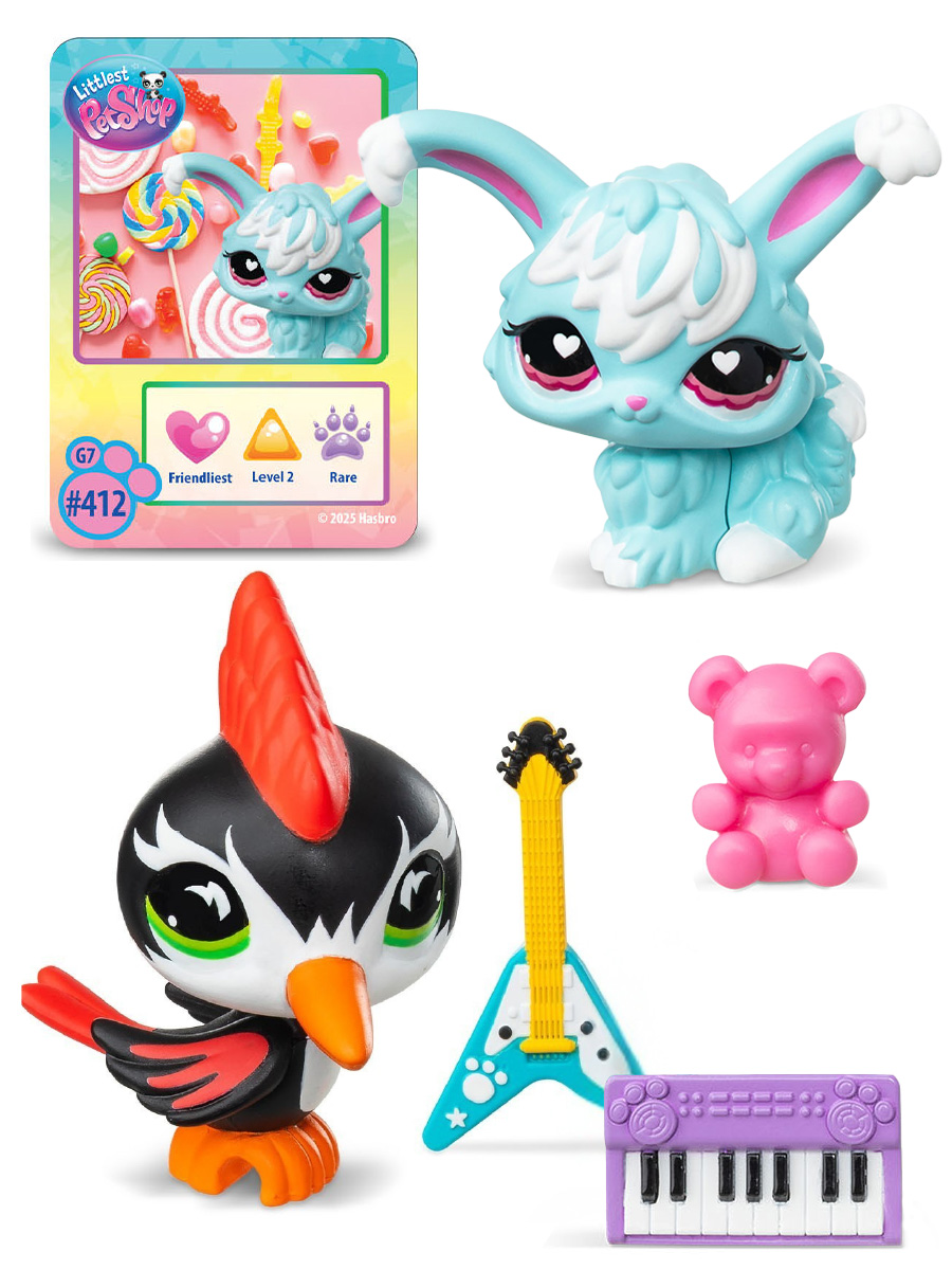 Игровой набор Littlest Pet Shop 2 фигурки Дятел и Кролик - фото 4