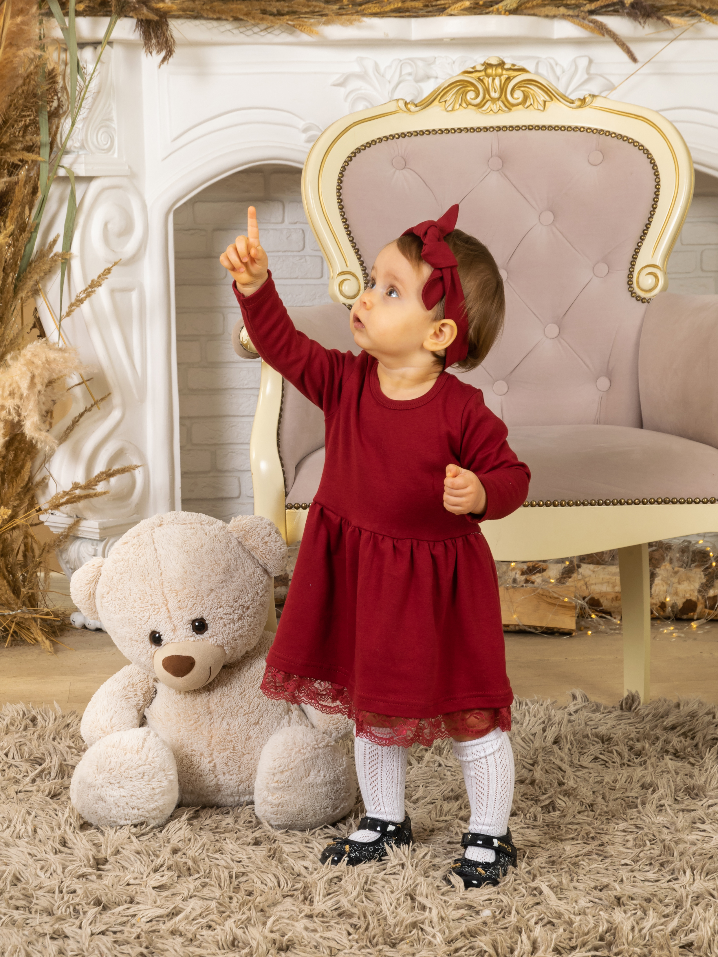 Платье КрутышОк Т-007 бордовый - фото 5