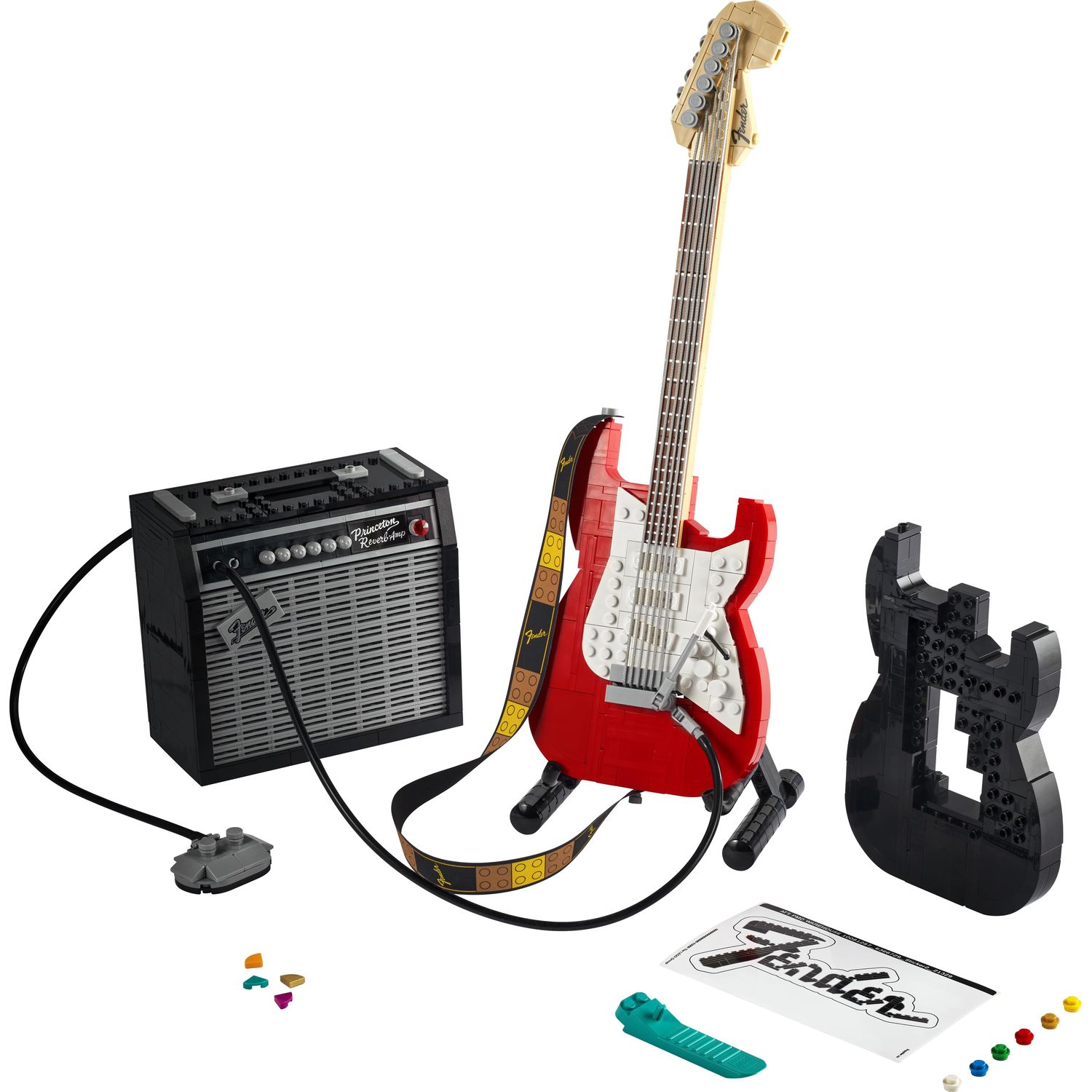 Конструктор LEGO Ideas Гитара Fender Stratocaster блочный - фото 2