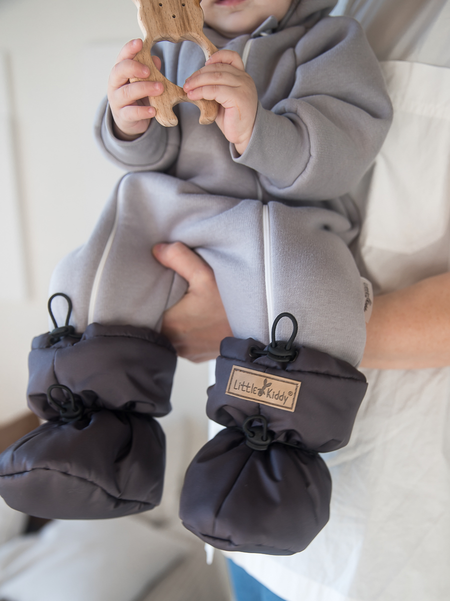 Пинетки LittleKiddy pinetki_demiтемно-серый - фото 1