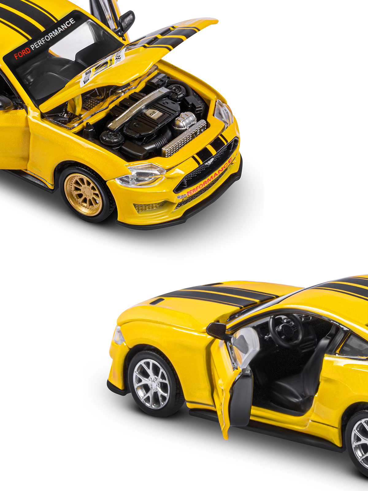 Автомобиль AUTODRIVE Ford Mustang Сборная модель 1:42 JB1251639 - фото 15