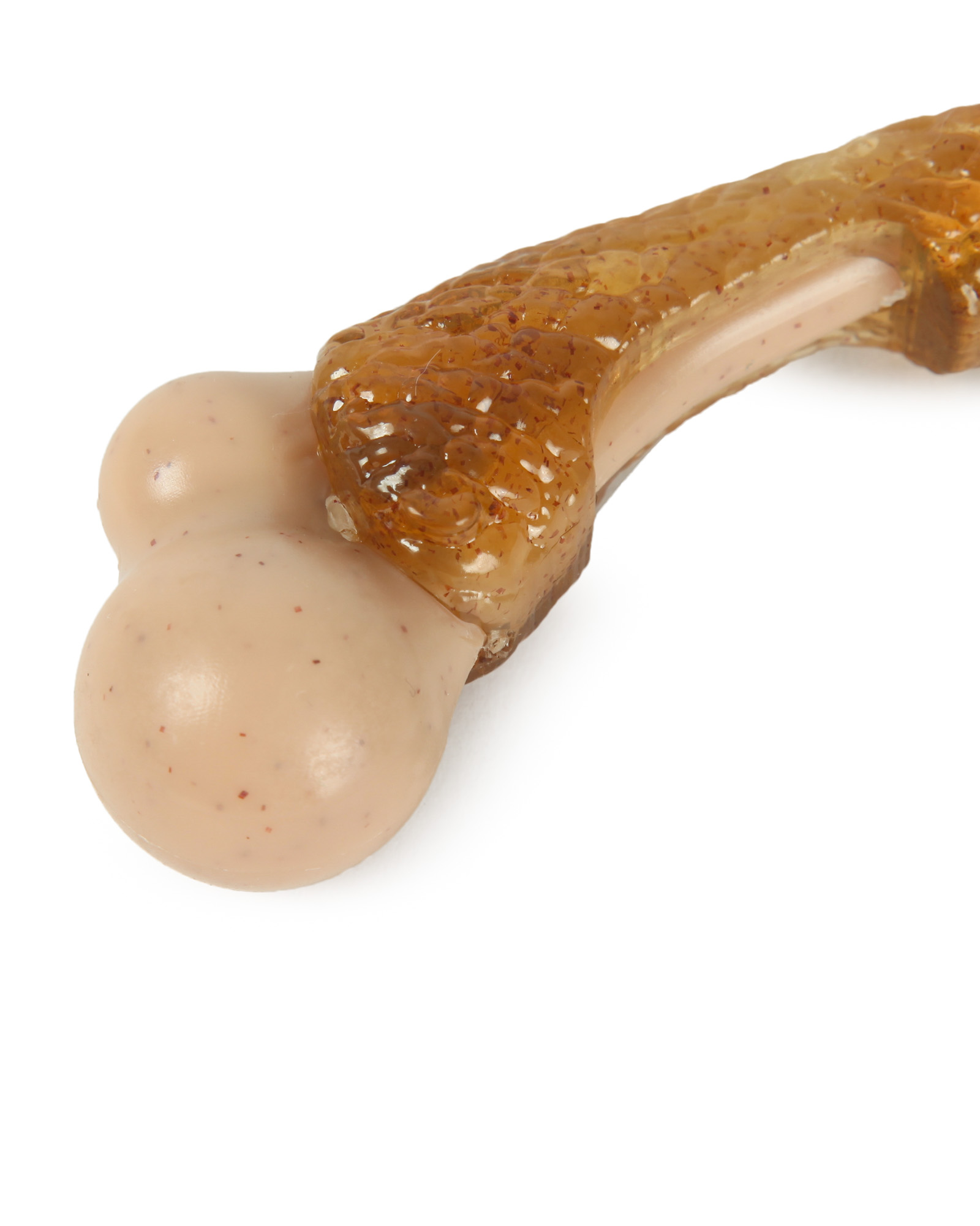 Игрушка для собак Barbaks Кость-бекон с ароматом бекона из термопластичной резины и пластика 14*4см - фото 2