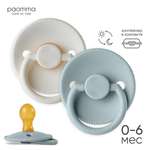 Пустышка Paomma латекс анатомическая от 0 мес. 2 шт.