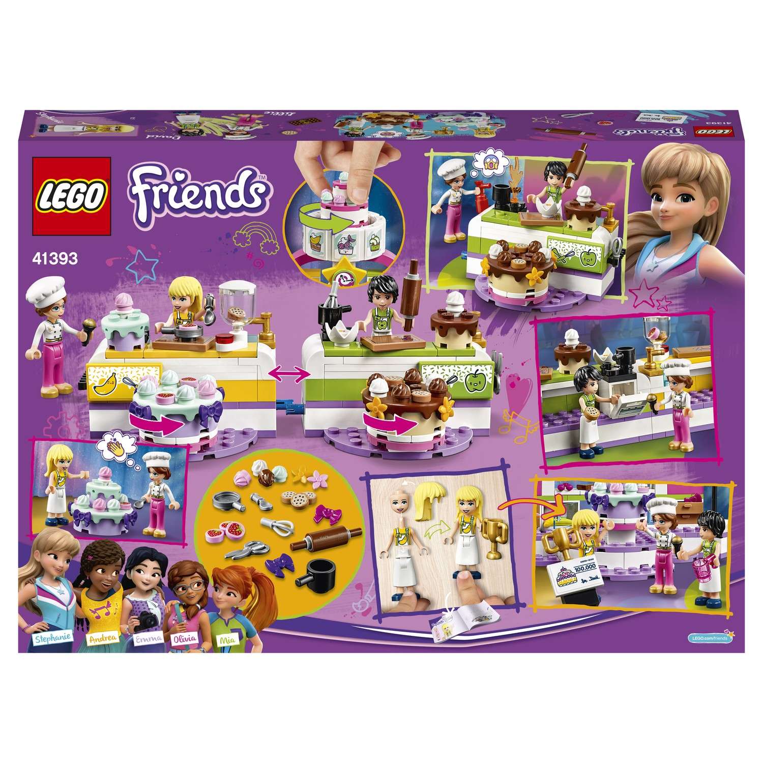 Конструктор LEGO Friends Соревнование кондитеров блочный - фото 3