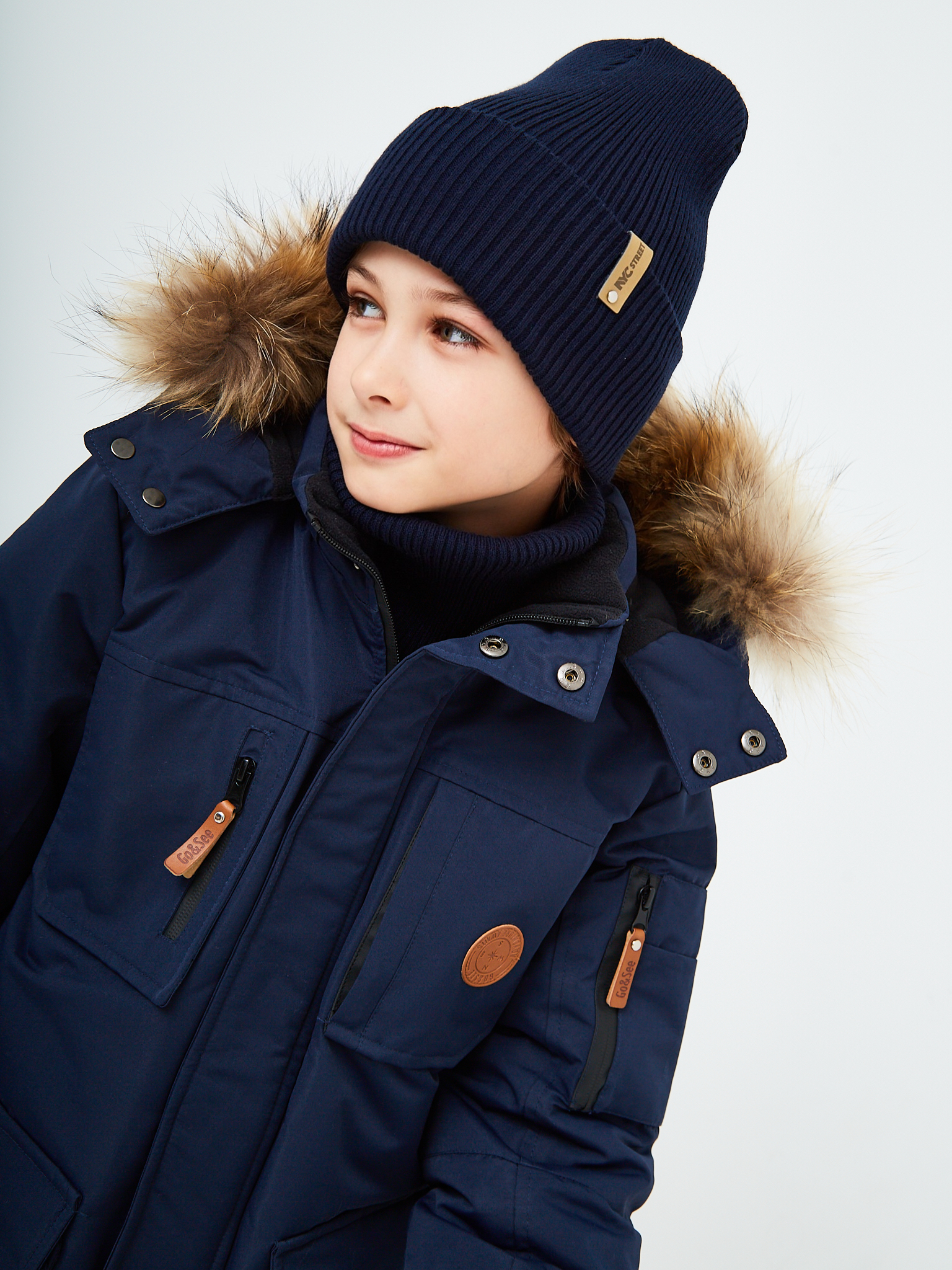 Шапка и снуд KUBRIO KU-H-52-lopata-DblueB - фото 10