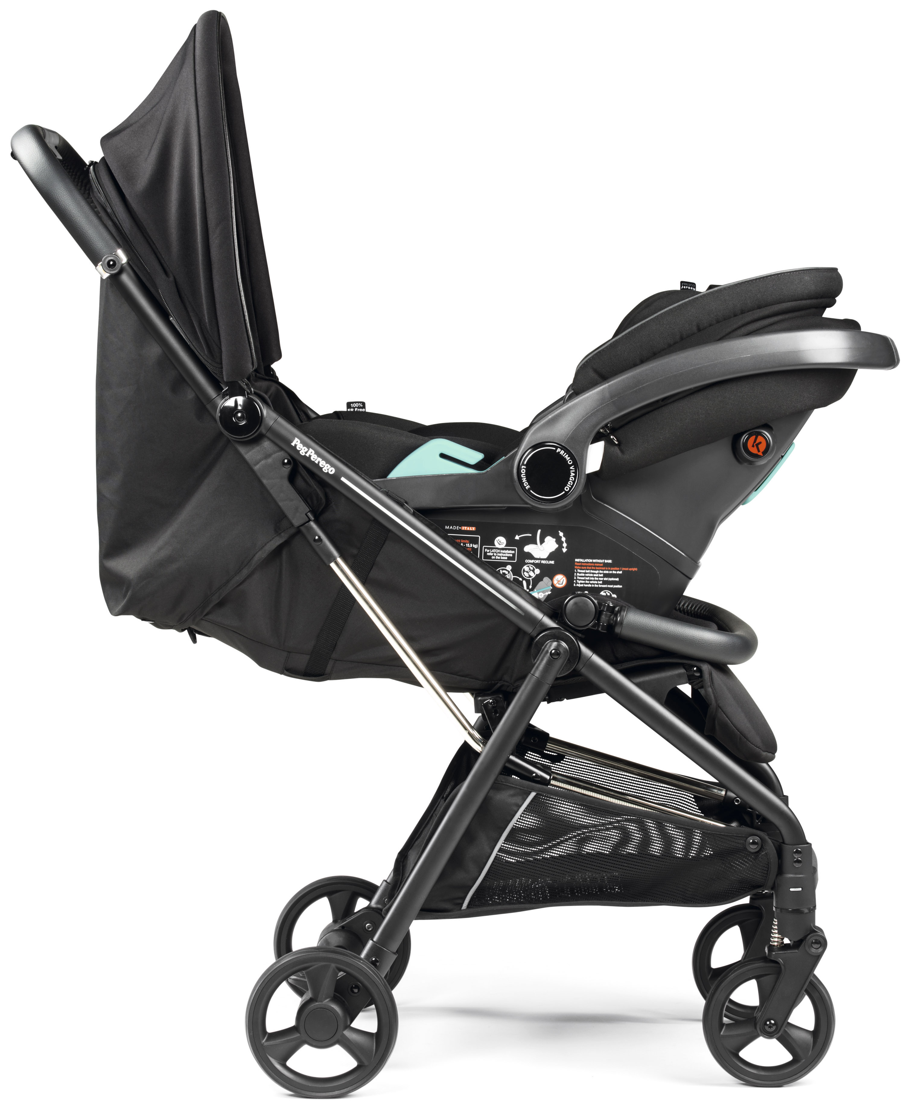 Коляска прогулочная Peg-Perego Selfie Plus черный - фото 13