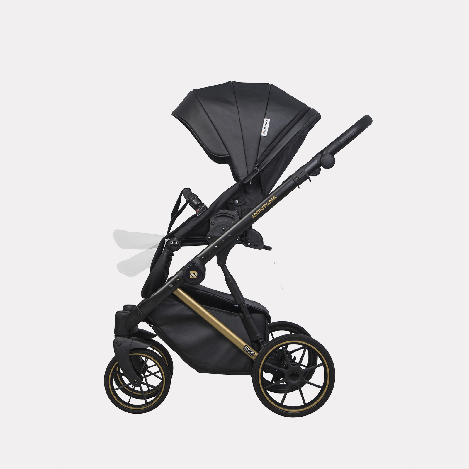 Коляска 2в1 Riko Basic Montana Premium Gold - фото 14