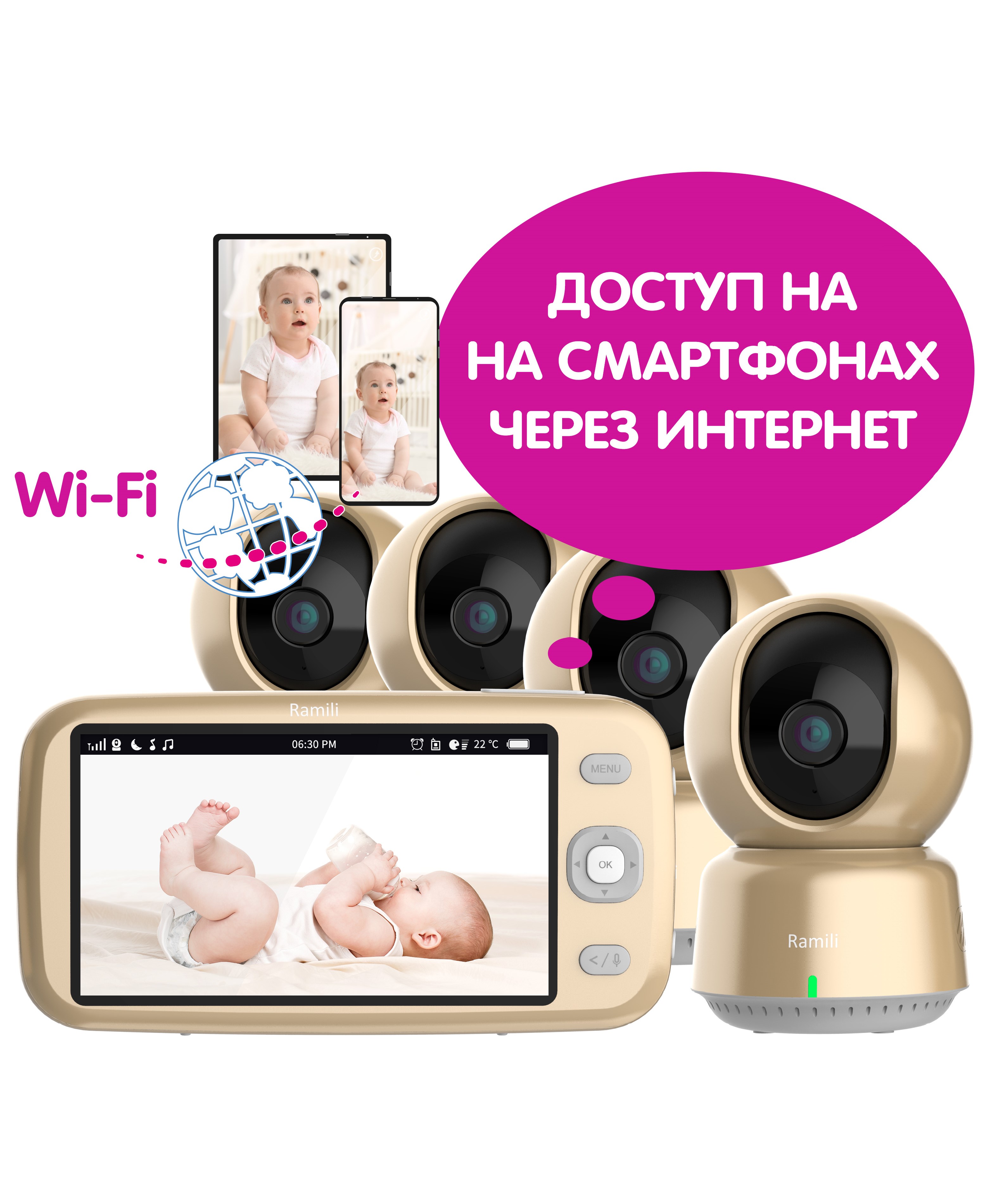 Видеоняня Ramili RV1600X4 - фото 1