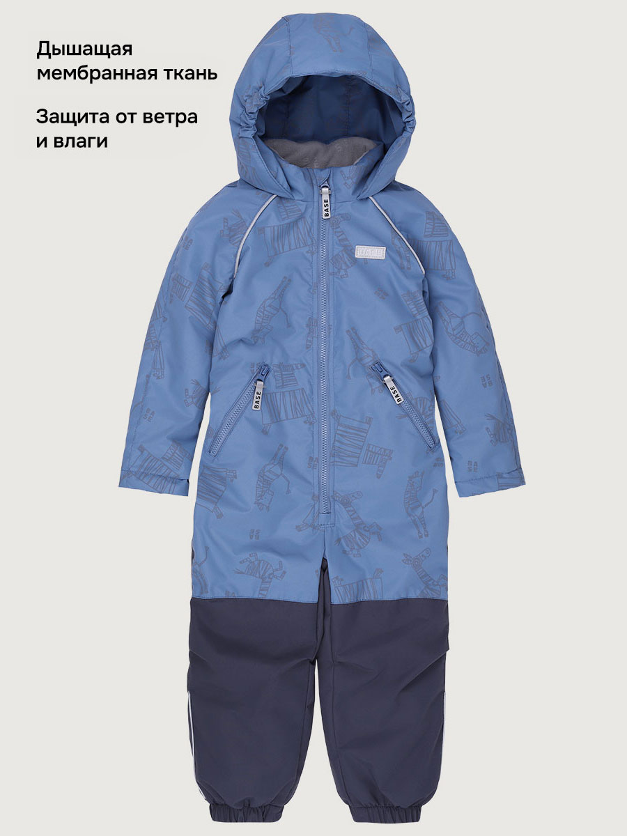 Комбинезон BASE by NIKASTYLE б8м10526 джинс/графит - фото 4