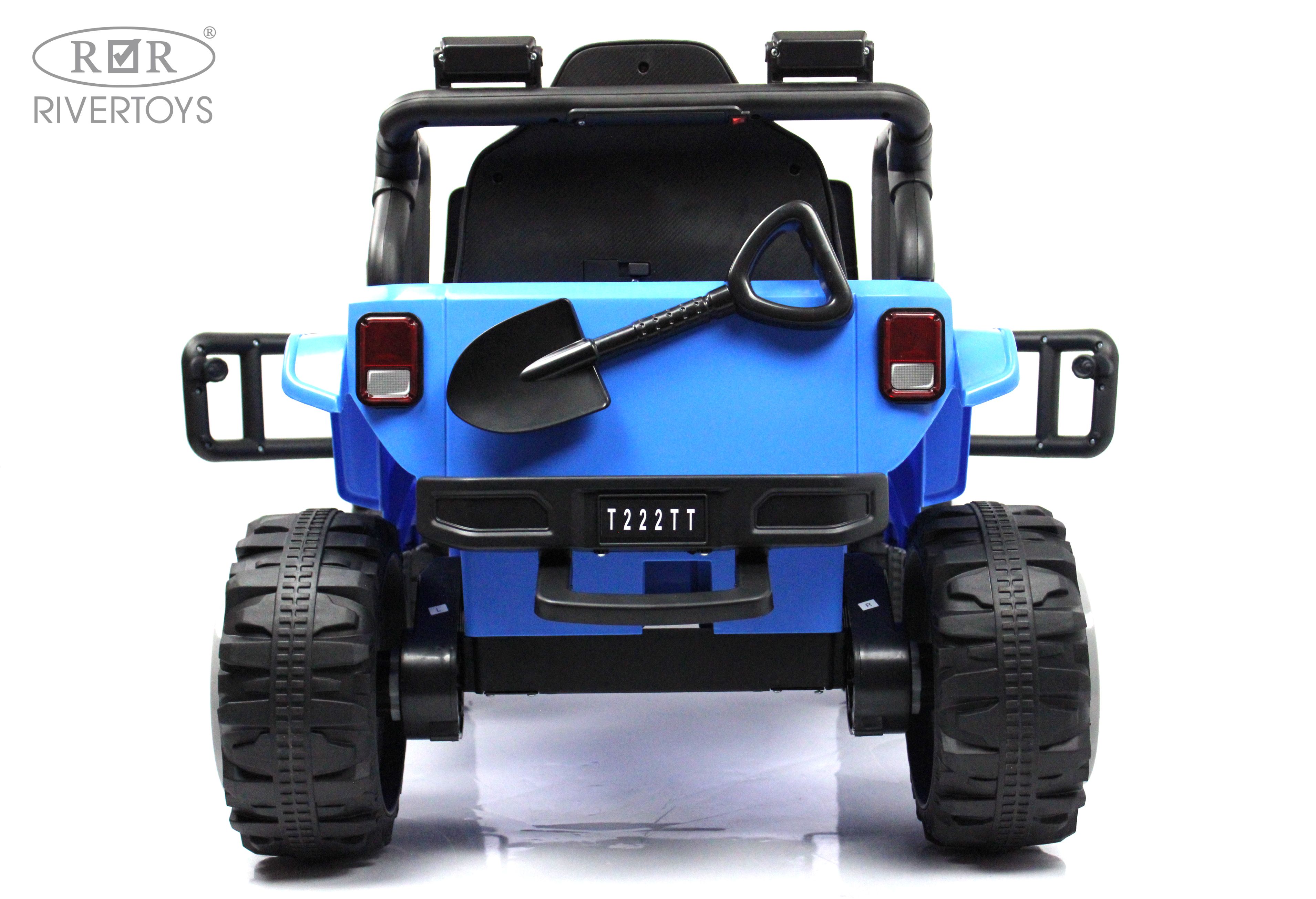 Электромобиль RIVERTOYS T222TT-4WD-BLUE С пультом ДУ - фото 7