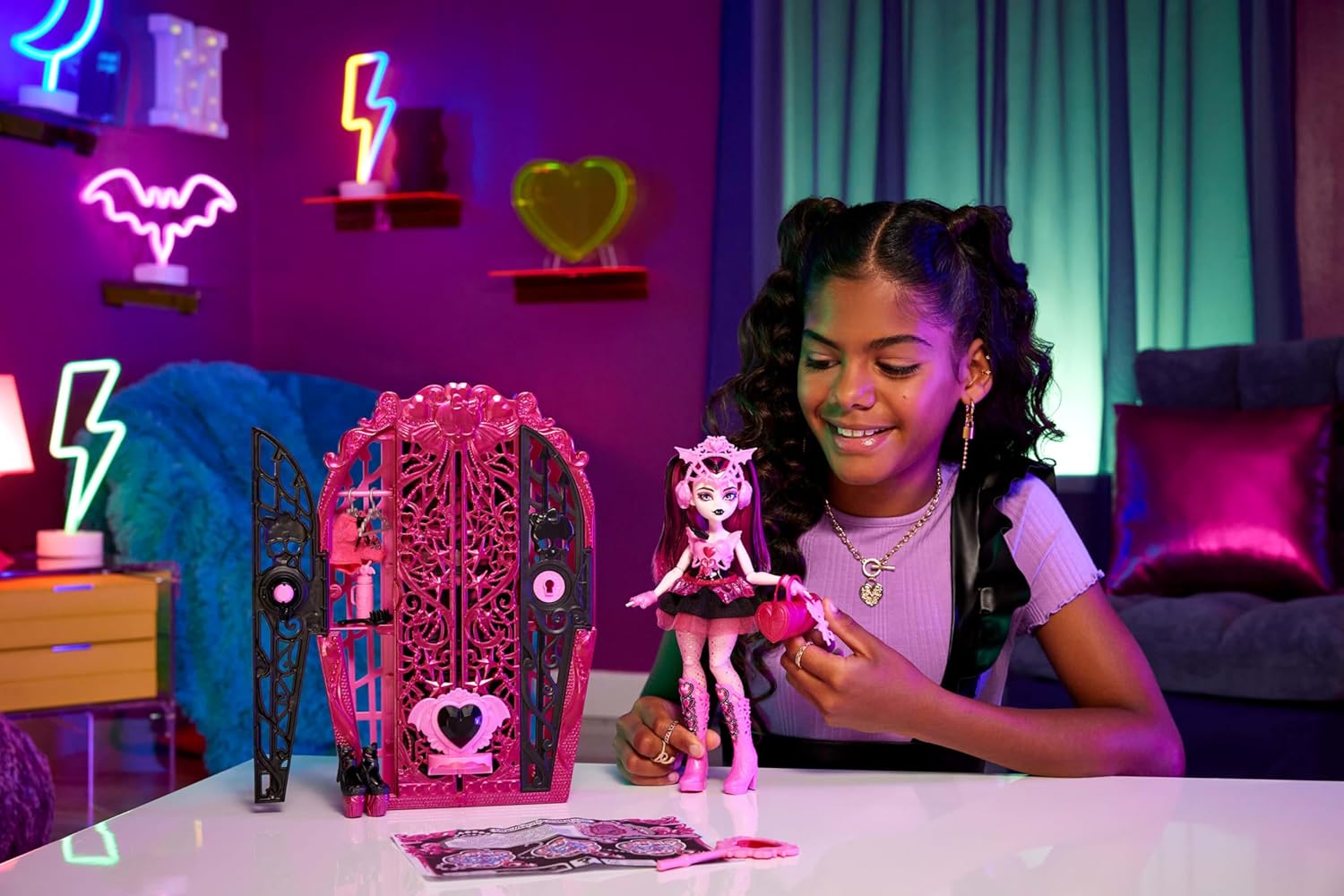 Кукла модельная Monster High Дракулаура HXH84 - фото 6