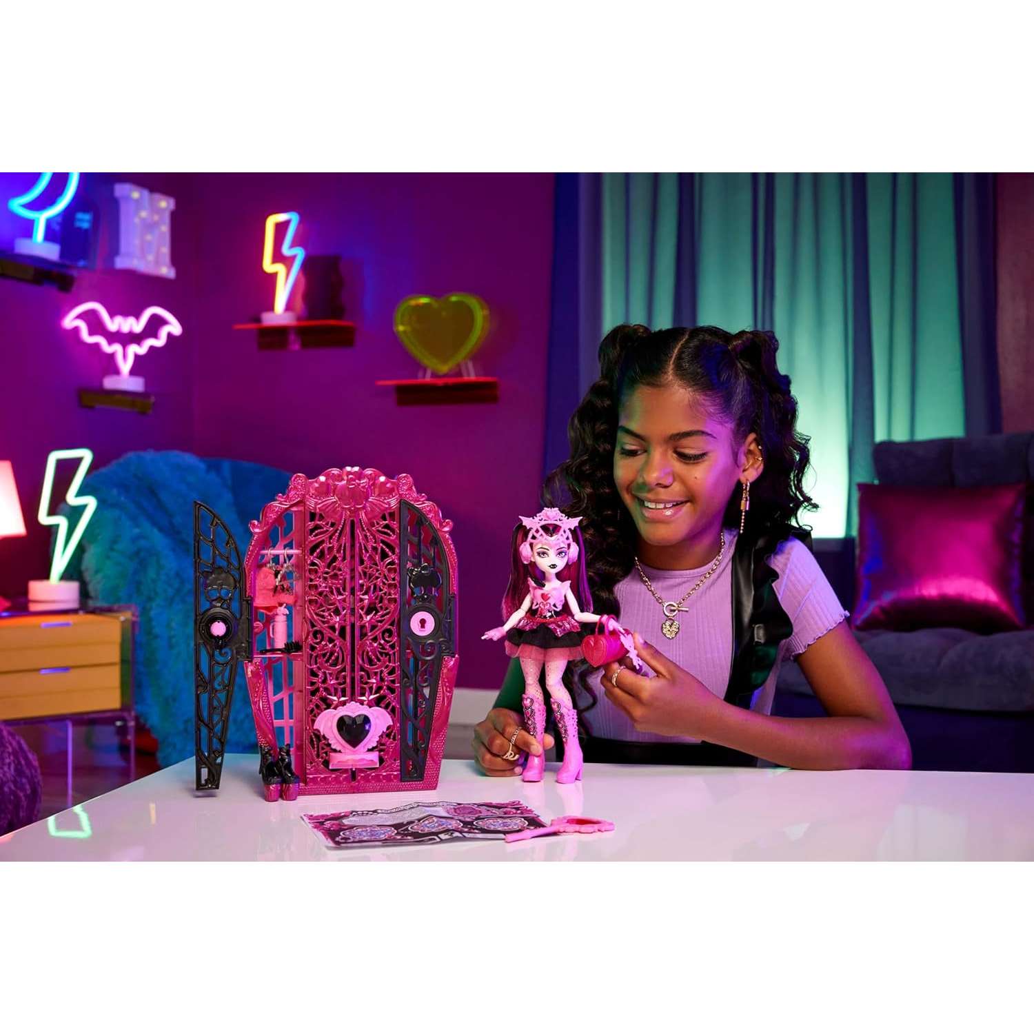 Кукла модельная Monster High Дракулаура HXH84 - фото 6