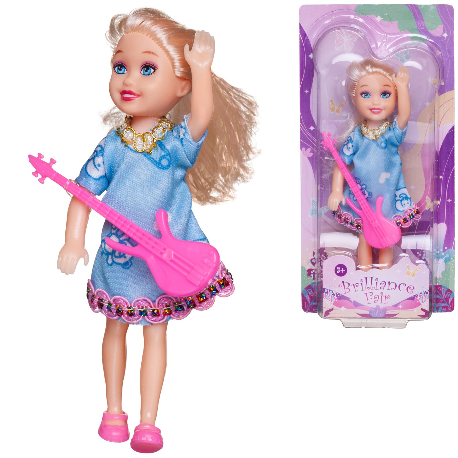 Кукла модельная Abtoys Brilliance Fair PT-01831/голубое - фото 2