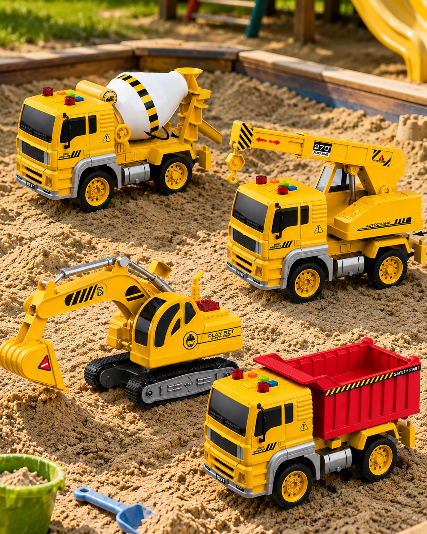 Грузовик Mobicaro Строительная техника 1:20 FCJ1205989 - фото 4