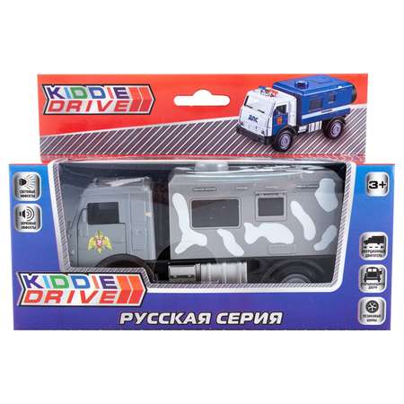 Грузовик KiddieDrive Военный инерционный свет/звук