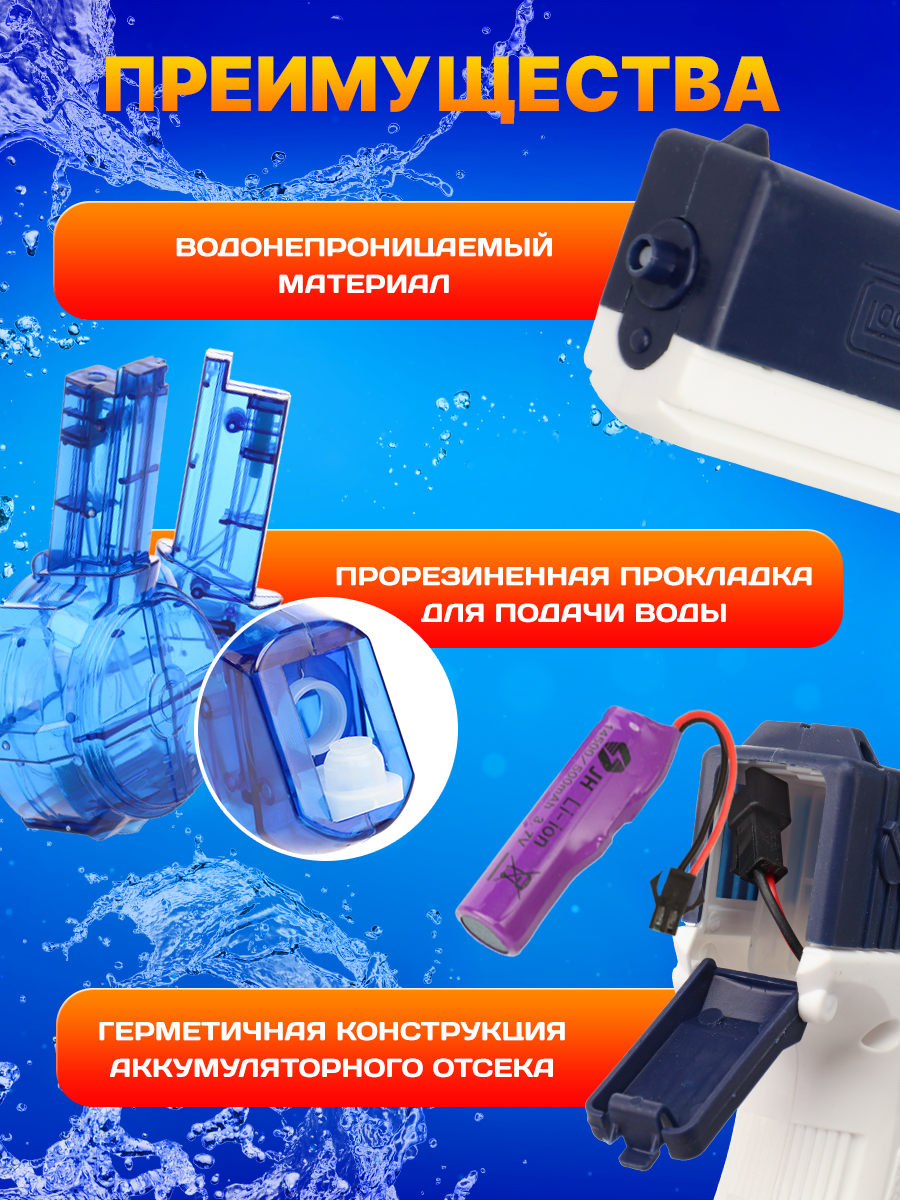 Пистолет водный Рыжий кот - фото 4