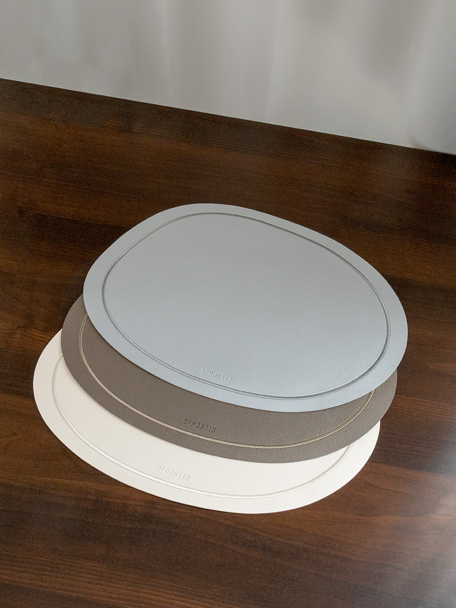 Салфетка сервировочная DeNASTIA с отстрочкой 44х33 см экокожа бронзовый E000600 - фото 4