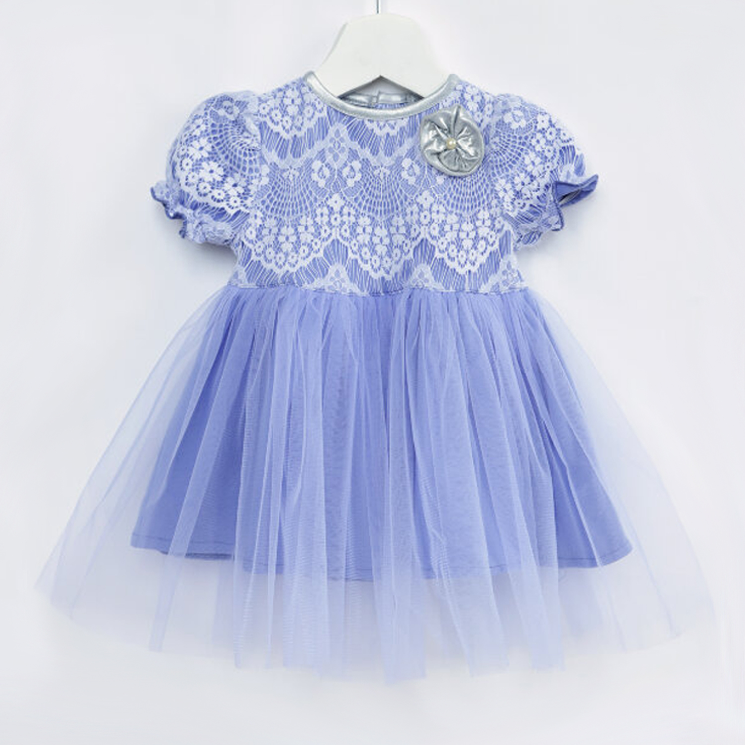 Платье Trendyco kids ТК503/сиренево-голубой - фото 7