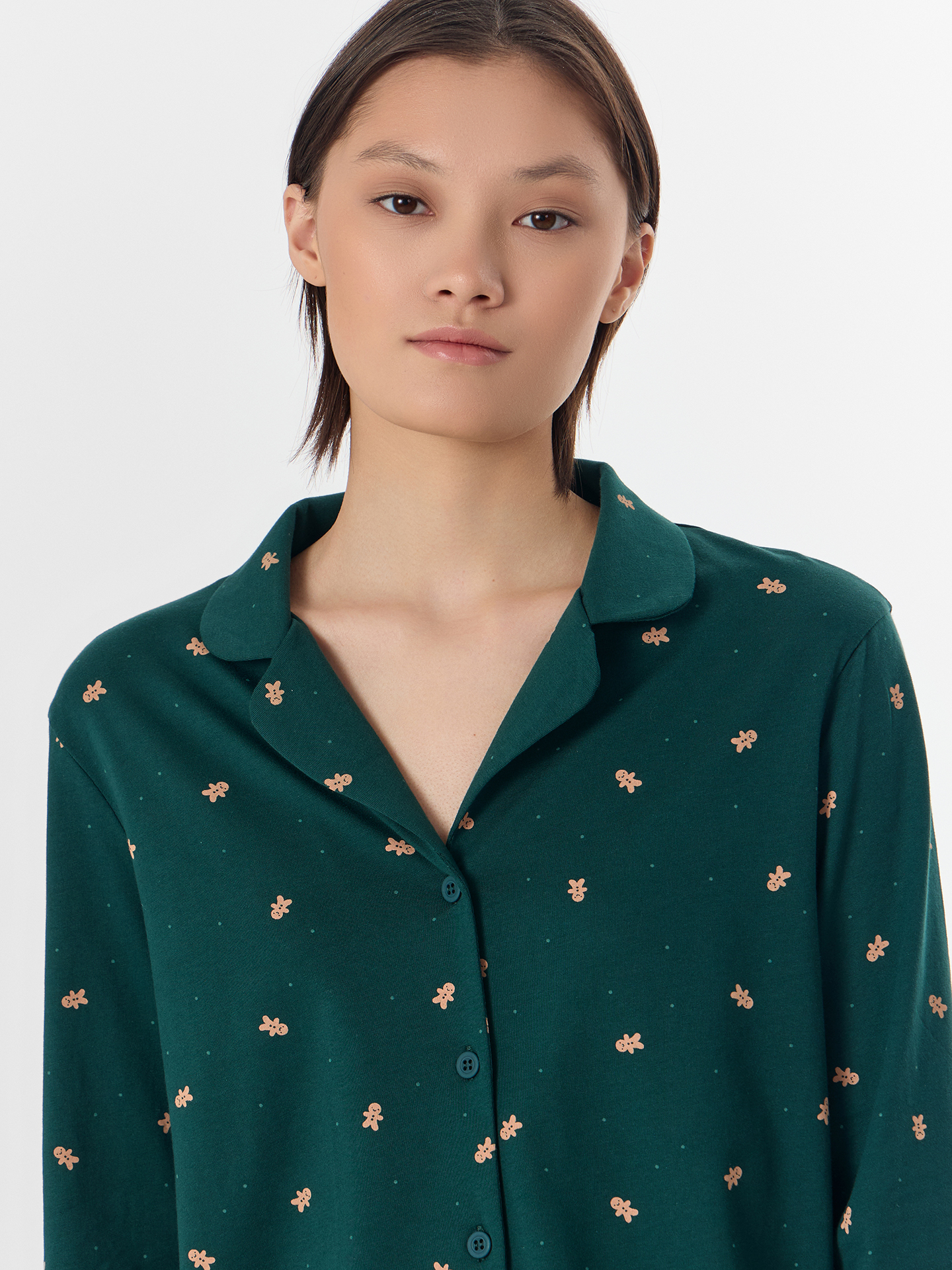 Пижама Mark Formelle (Марк Формэль) 592633/печеньки на т.зеленом - фото 5